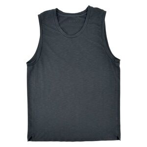 JACQUES Movement Tank - Black Dark Gray Activewear Athletic Tank Top sz S